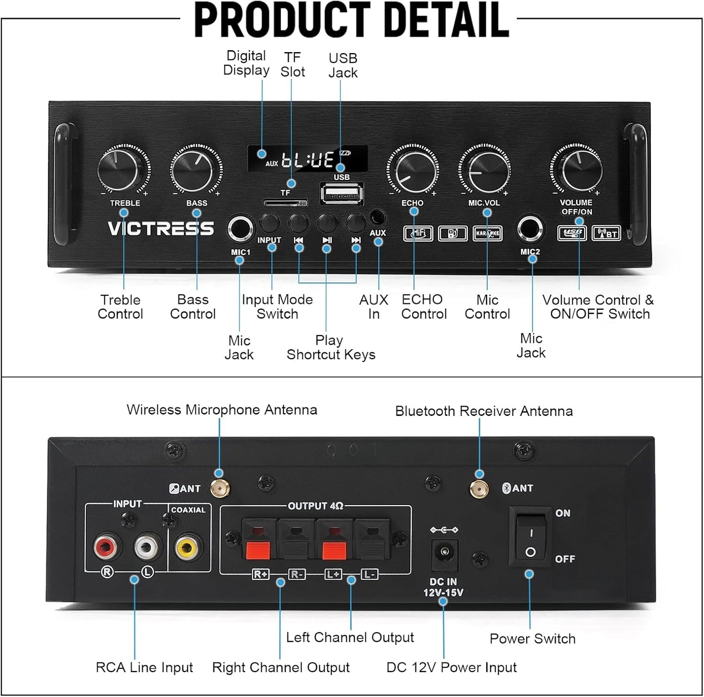 Bocinas Bluetooth para Karaoke y Casa