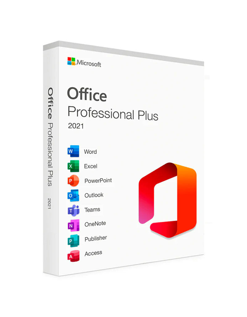 LICENCIA DE MICROSOFT OFFICE PROFESSIONAL PLUS 2021 - RETAIL -
