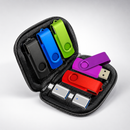 Paquete de 5 Memorias USB de 64GB con 2 Adaptadores USB-C