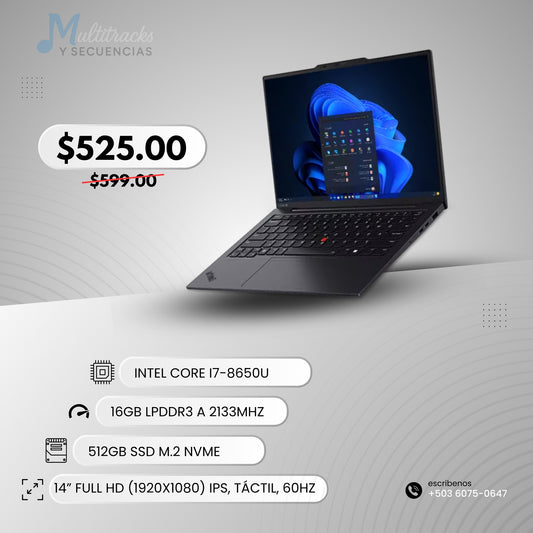 Laptop Lenovo ThinkPad X1 Carbon (14”) Touch – Grado A