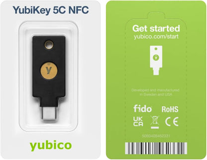 Yubico YubiKey 5C NFC - Clave de Seguridad 2FA USB-C/NFC