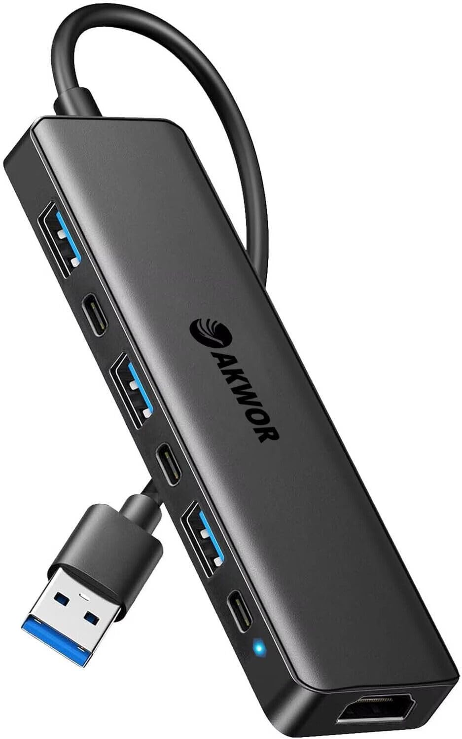 Adaptador USB 3.0 a HDMI 1080P | Hub USB-A y USB-C | Extensor de Monitor
