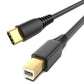 Cable USB-B a USB-C ULIFTUS 6.6FT (2m) para Impresora, MIDI y Equipos