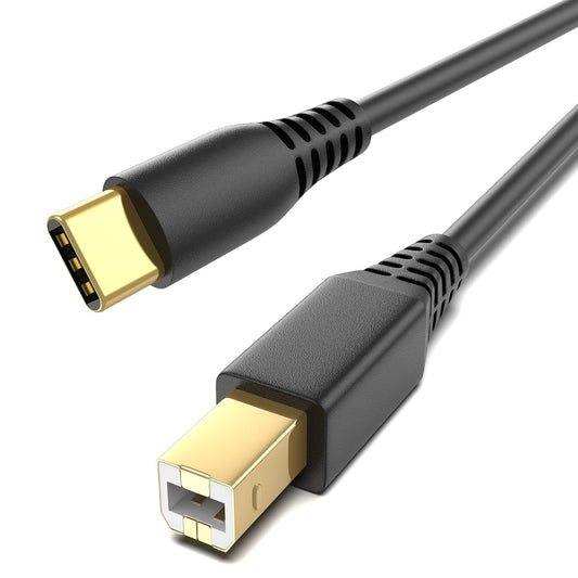 Cable USB-B a USB-C ULIFTUS 6.6FT (2m) para Impresora, MIDI y Equipos