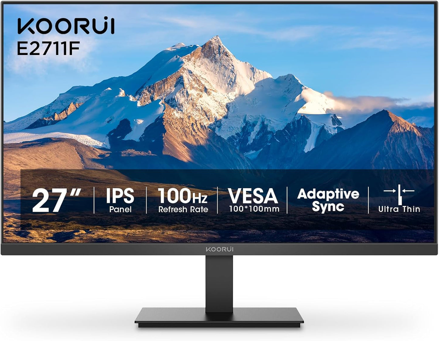 Monitor KOORUI 22/24/27'' Full HD 1920x1080p – 100 Hz