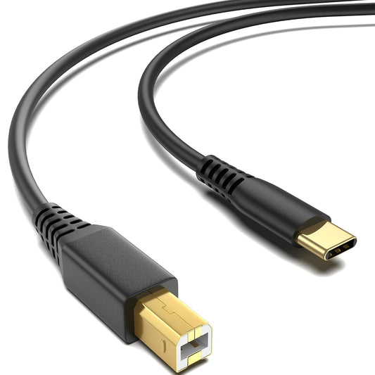 Cable USB-B a USB-C ULIFTUS 6.6FT (2m) para Impresora, MIDI y Equipos