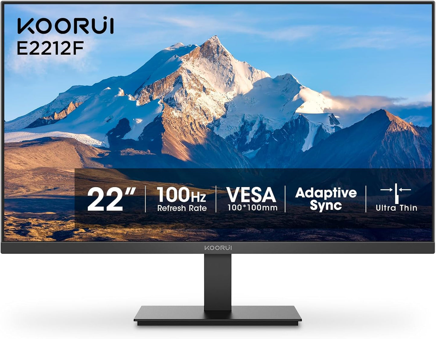 Monitor KOORUI 22/24/27'' Full HD 1920x1080p – 100 Hz