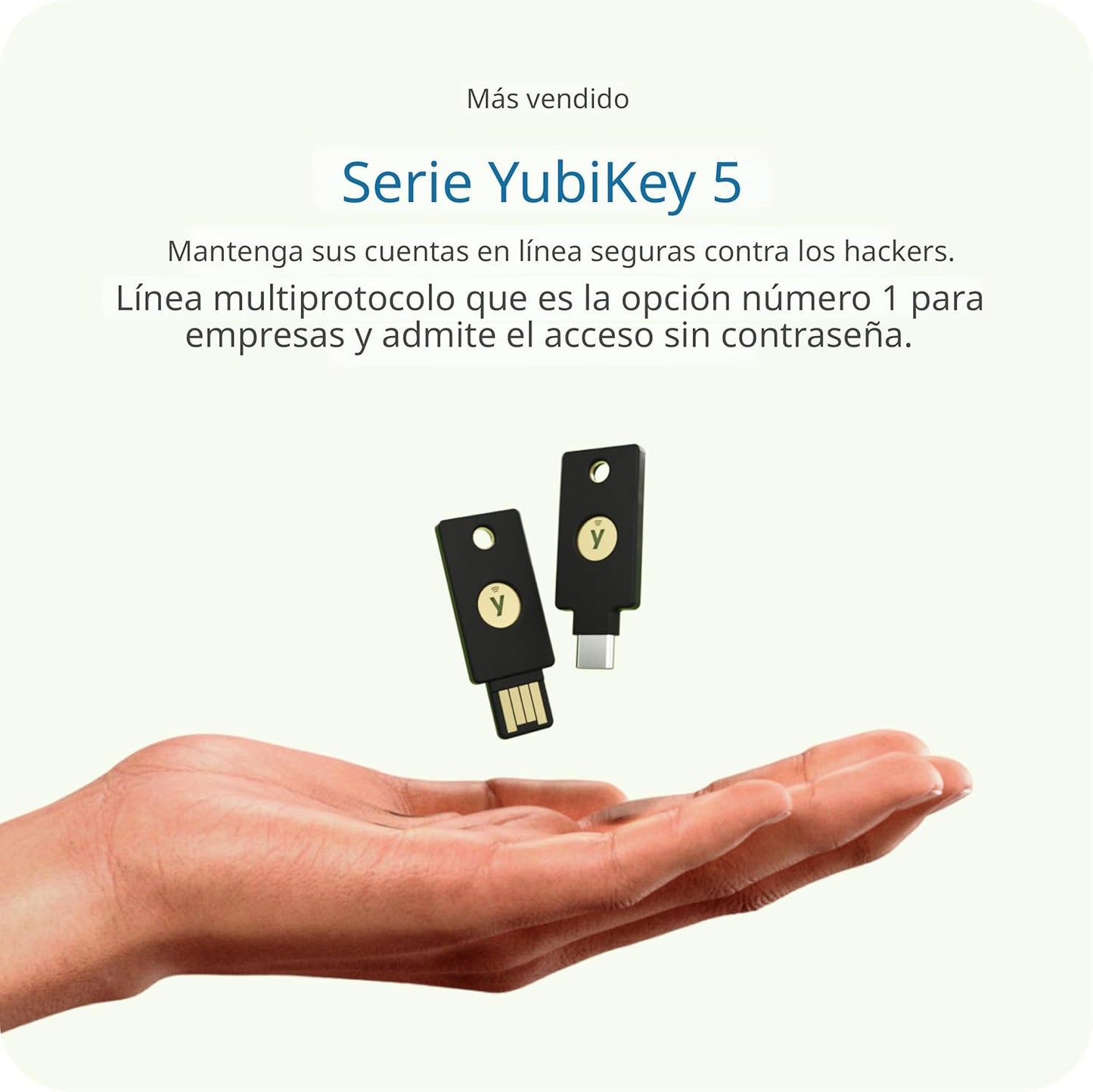 Yubico YubiKey 5C NFC - Clave de Seguridad 2FA USB-C/NFC