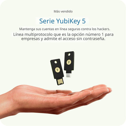 Yubico YubiKey 5C NFC - Clave de Seguridad 2FA USB-C/NFC