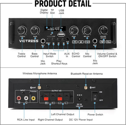 Bocinas Bluetooth para Karaoke y Casa