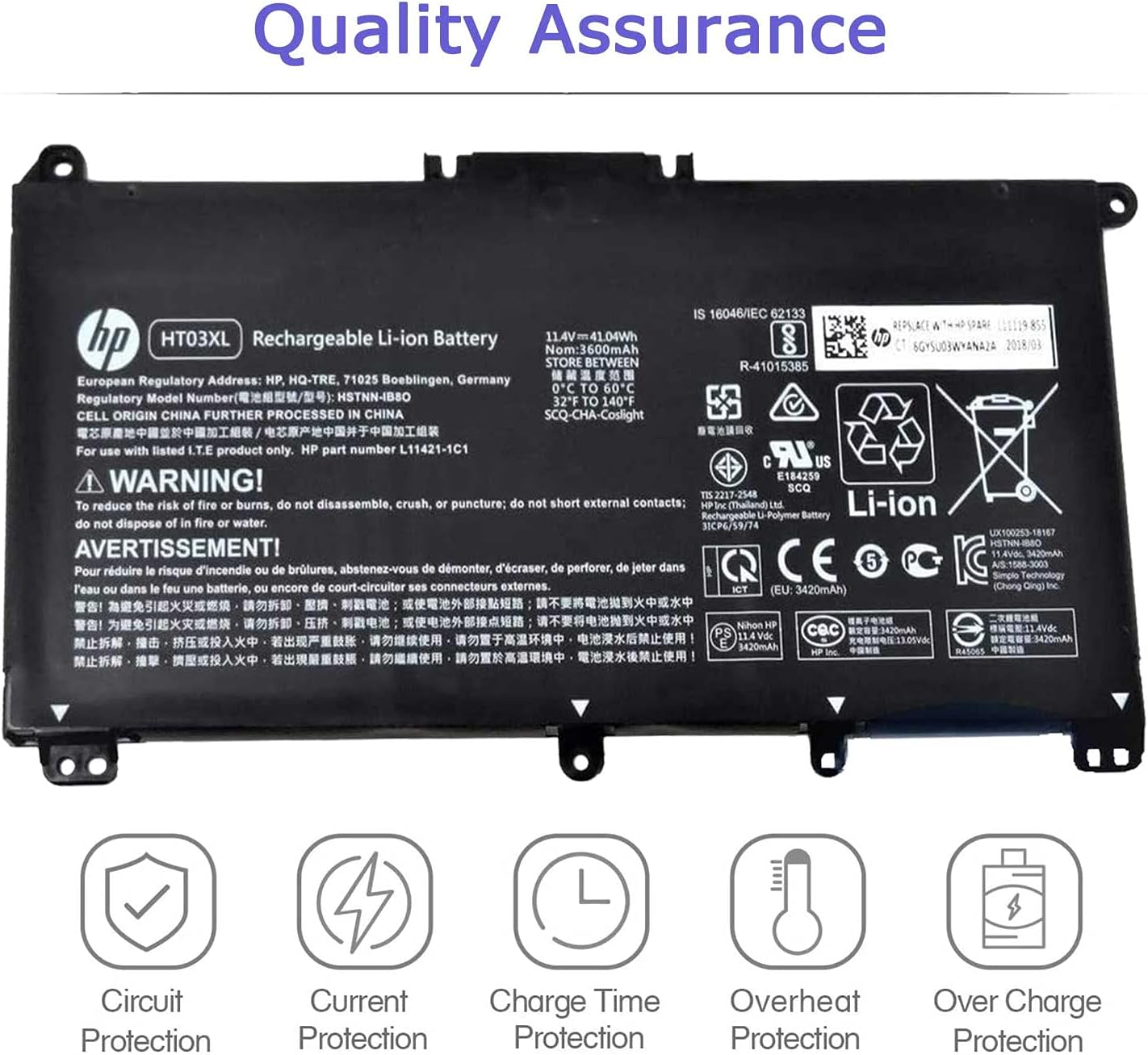 Batería HP HT03XL