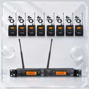 Sistema de Monitor Inalámbrico In-Ear con 8 Bodypacks