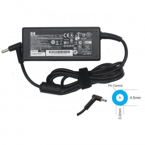 Cargador HP 45W con Pin Azul
