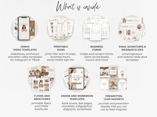 Kit de Marca Completo para Canva – Plantillas de Marketing y Redes Sociales