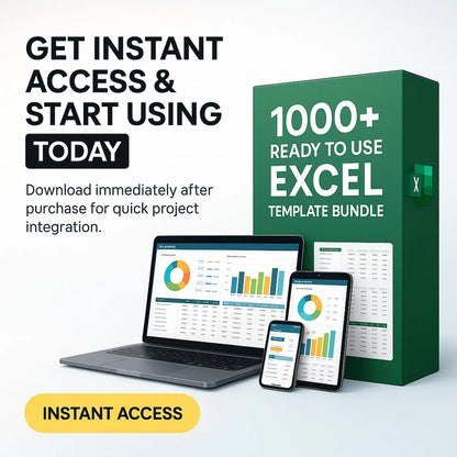 Pack de 1000+ Plantillas de Excel – Finanzas, Negocios y Productividad