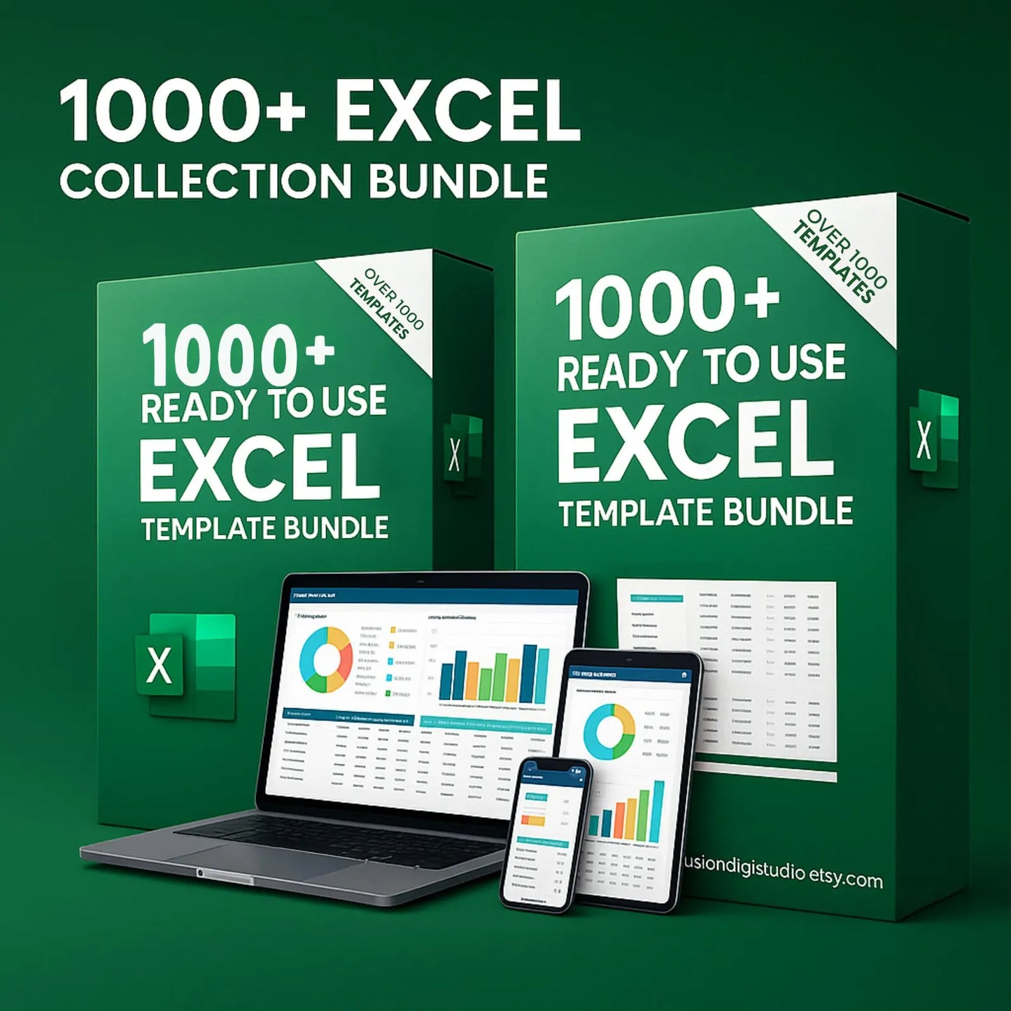 Pack de 1000+ Plantillas de Excel – Finanzas, Negocios y Productividad