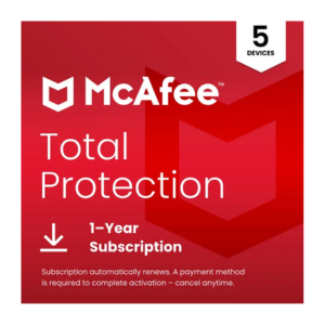 McAfee Total Protection 5 PC / 1 Año